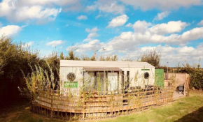 Green CargoPod at Lee Wick Farm Cottages & Glamping